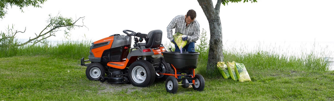 2018 Husqvarna Riding Lawn Mower with Attachment for sale in Buehrer Power Equipment, Stryker, Ohio